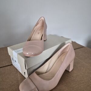 Clark's Nude Block Heel